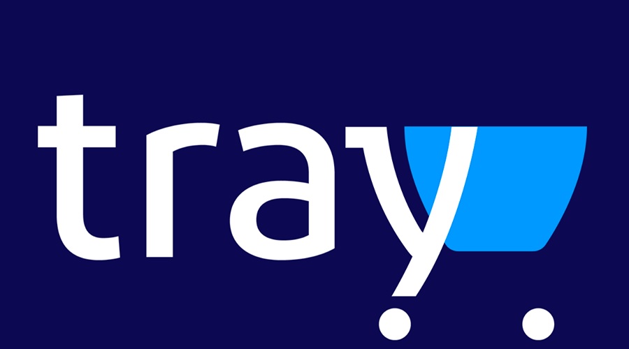 Logo da plataforma de vendas online Tray.