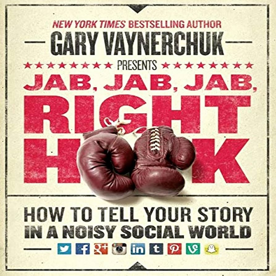 Foto da capa de “Jab, Jab, Jab, Right Hook”, Gary Vaynerchuk.