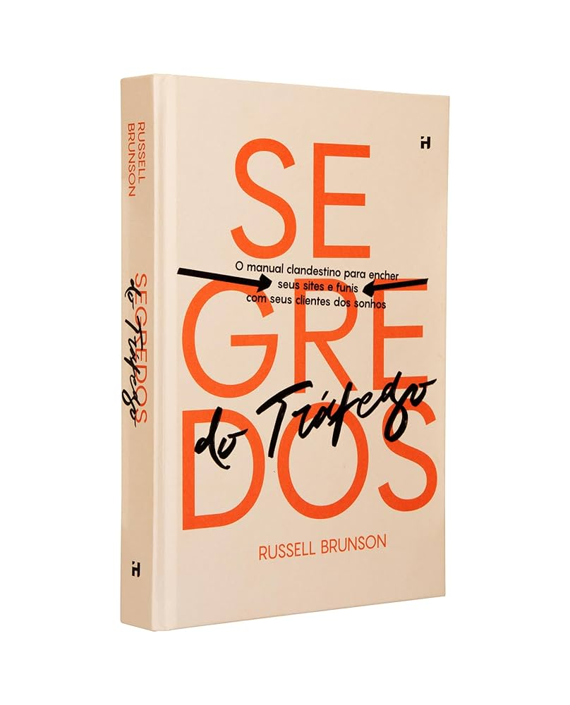 Foto da capa de “Traffic Secrets”, de Russell Brunson.