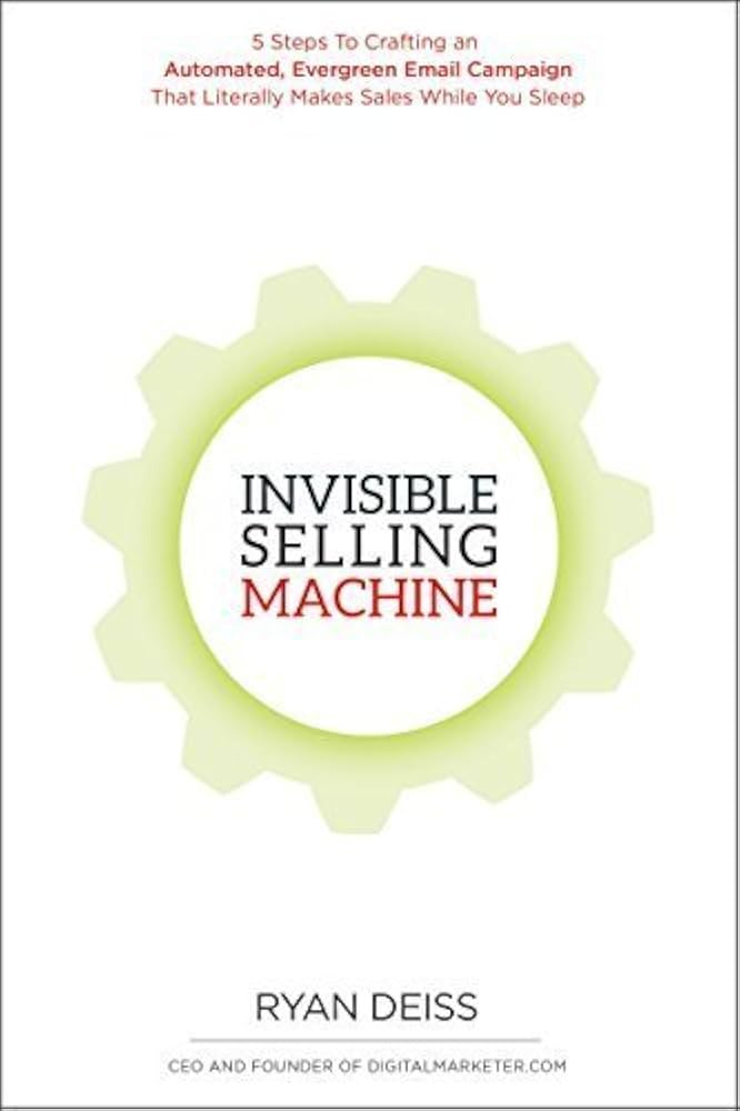 Foto da capa de “Invisible Selling Machine”, Ryan Deiss
