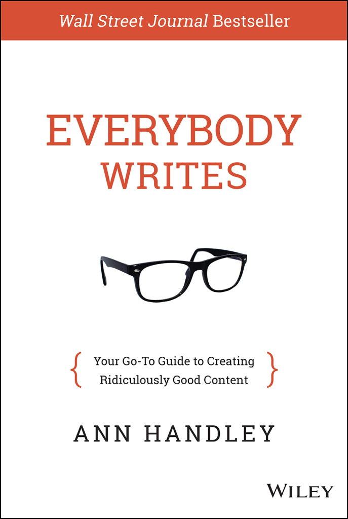 Foto da capa de “Everybody Writes”, Ann Handley.